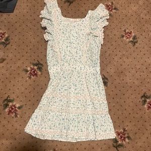 Loveshackfancy floral print ruffle dress